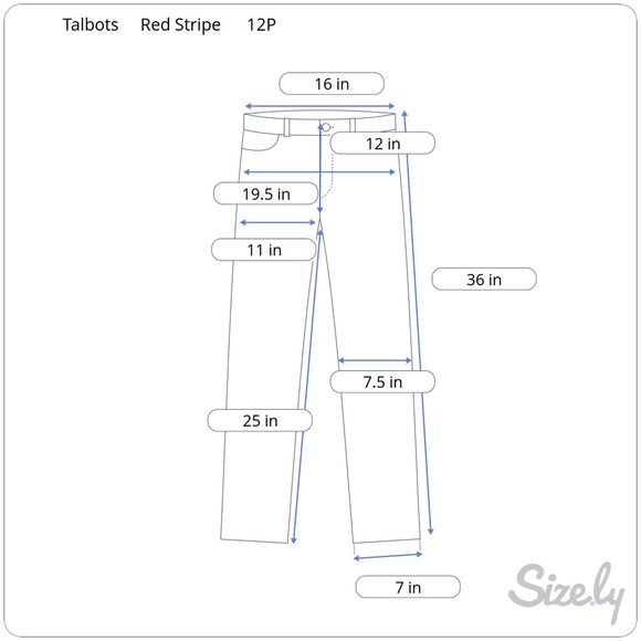 NWT Red Stripe High Waist Modern Ankle Jeans { Talbots } - Picture 12 of 13